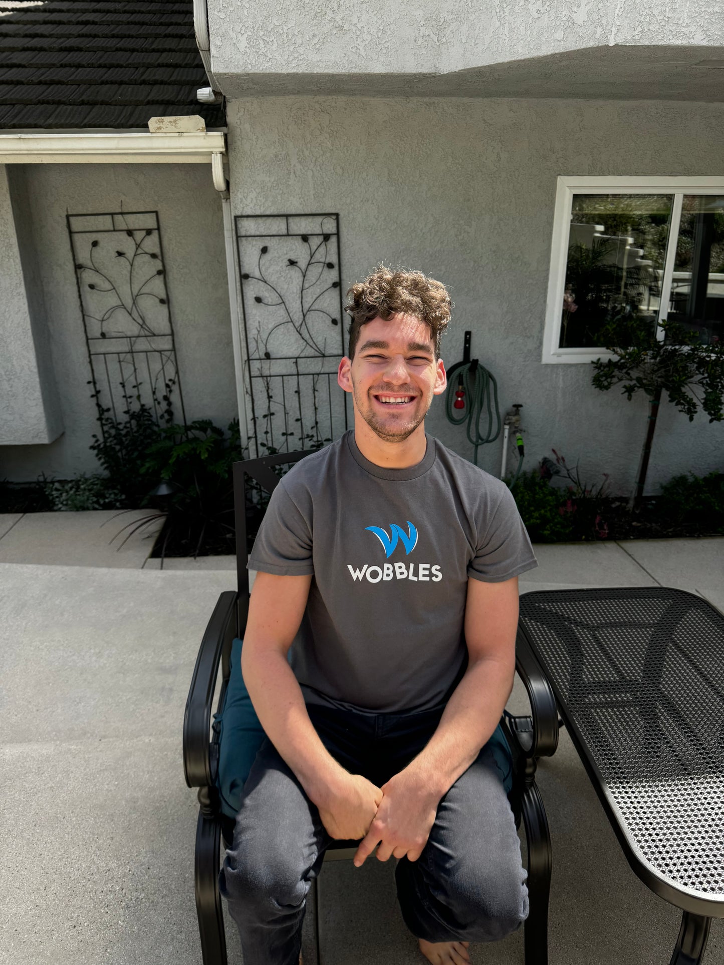Grey Lift till you Wobble T-shirt