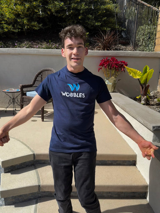 Navy Blue Lift till you Wobble T-shirt