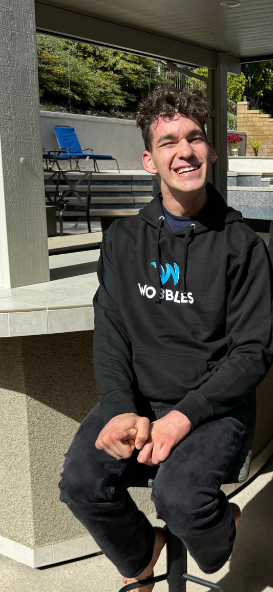 Black Lift till you Wobble Hoodie